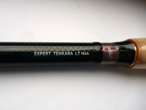 Daiwa Expert LT H44 showing name on rod