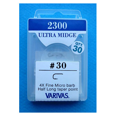 Varivas 2300 Ultra Midge Hooks, Size 30