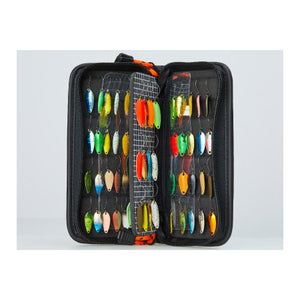Daiwa Presso Lure Wallet - medium (opened, showing rows of spoons)